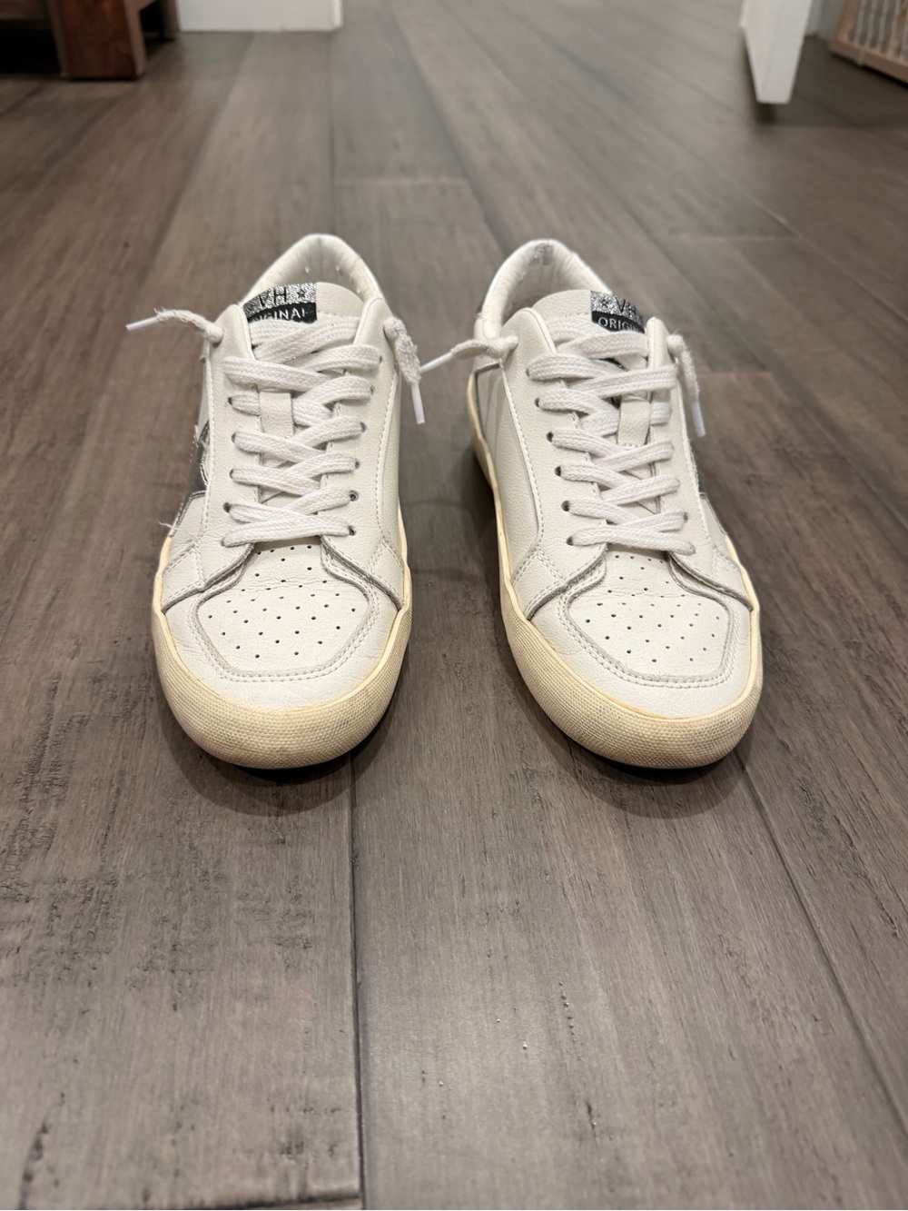 Vintage Havana Reflex White Low-Top Sneakers with Cream Sole